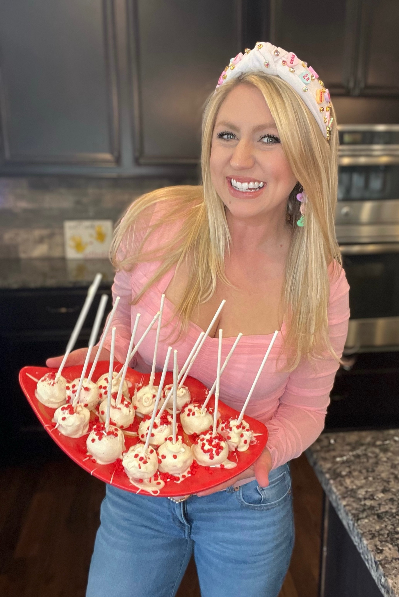 Valentines Day Outfit ✨
Date night outfit | Pastel Top
Conversation Hearts | Headband 
Baking | Galentines 

#LTKstyletip #LTKparties #LTKMostLoved