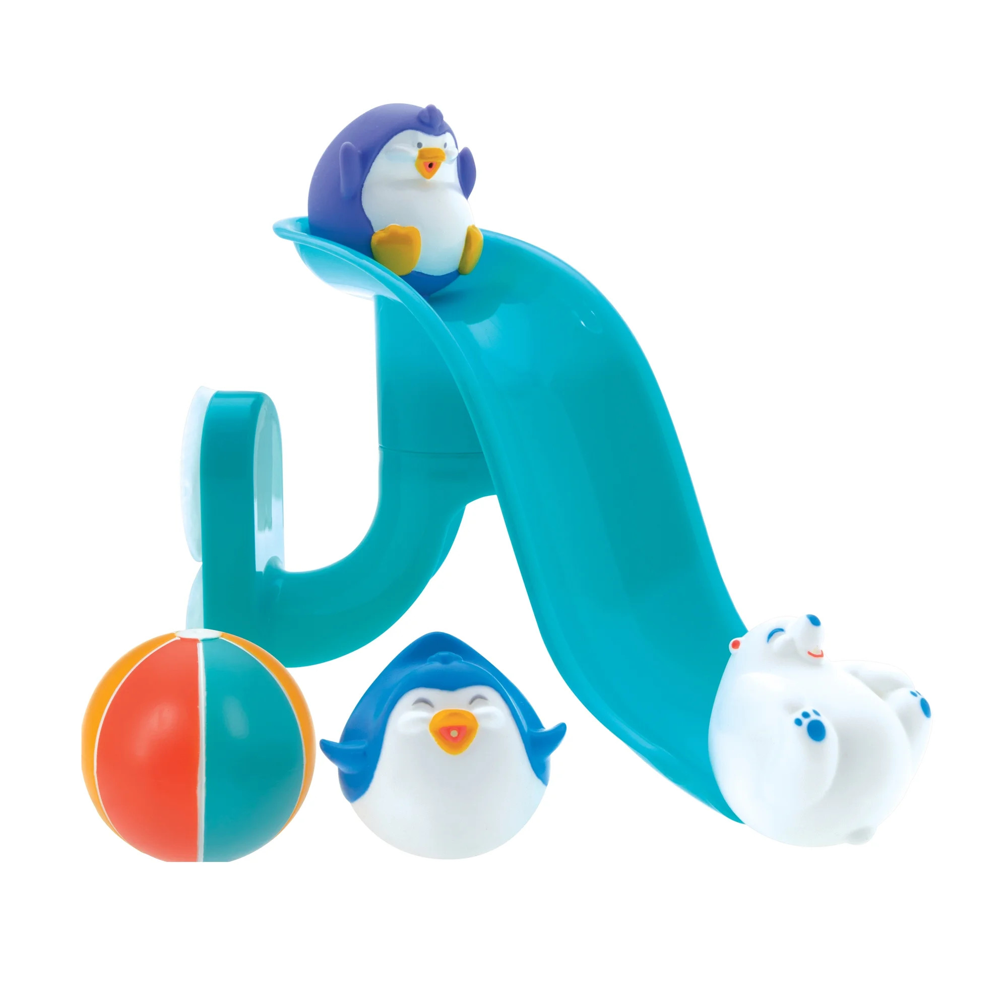Nuby Penguin Slide Bath Toy for Baby, 5-Piece Bath Set | Walmart (US)