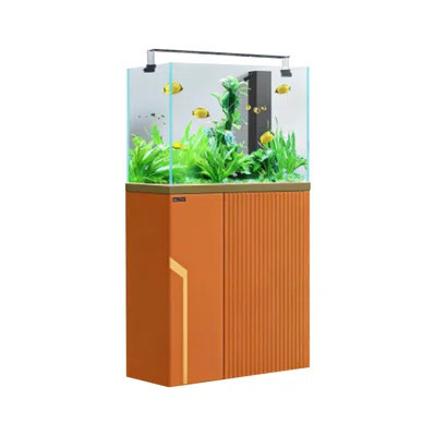 Glass+Manufactured Wood Modern Eco Aquarium Tank | Wayfair North America