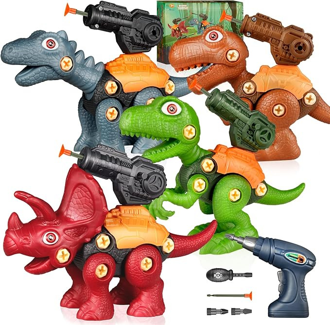Tenyond Take Apart Dinosaur Toys, Stem Dinosaur Toy,DIY Building Dino Set,Educational Constructio... | Amazon (US)