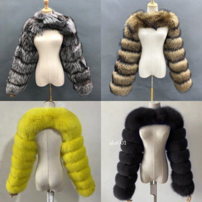 Women Faux Fur Crop Top Shrug Shaggy Short Coat Shawl Pullover Luxury Winter | eBay US