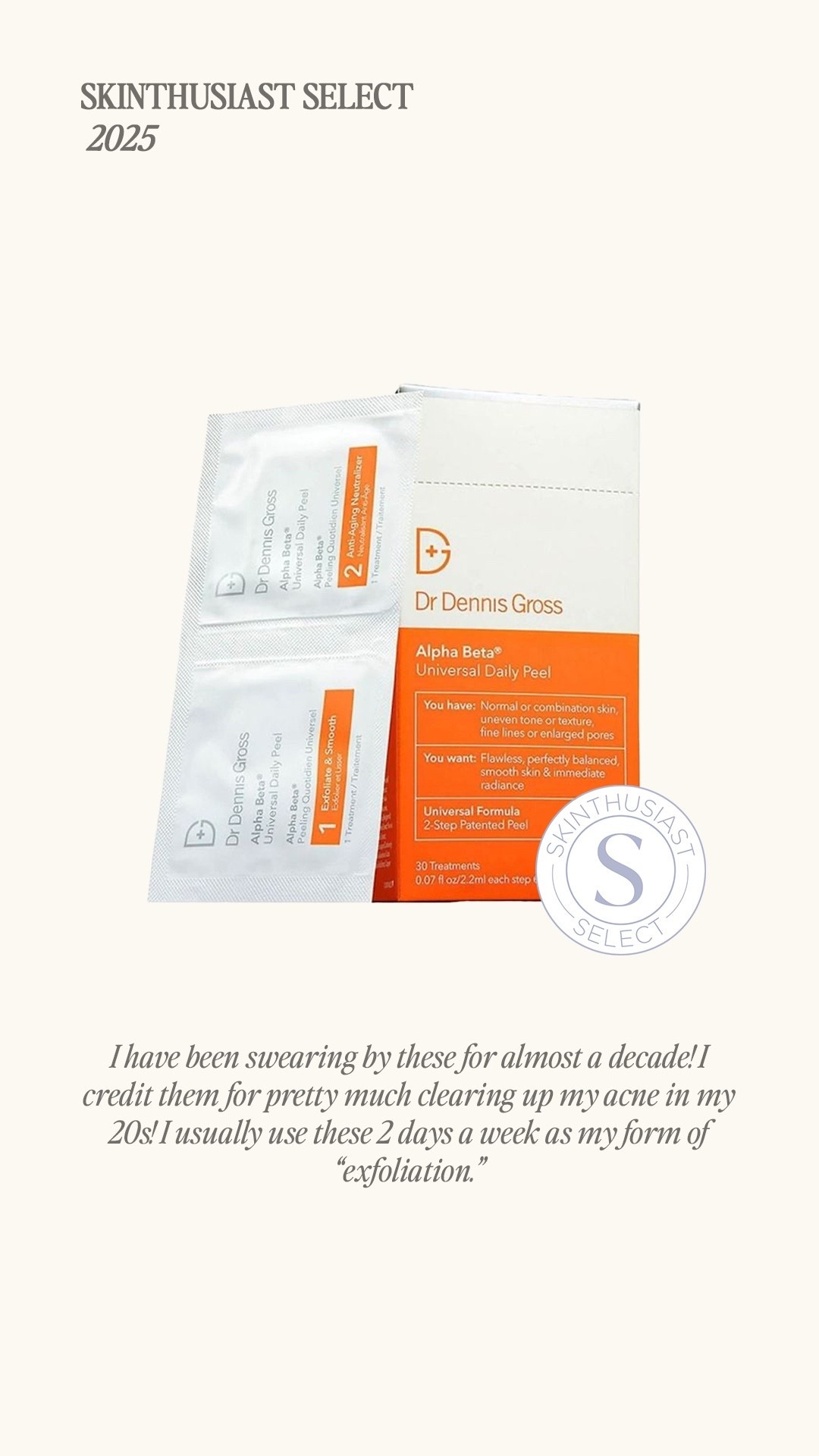 One of my favorite products to combat acne #skinthusiastselect