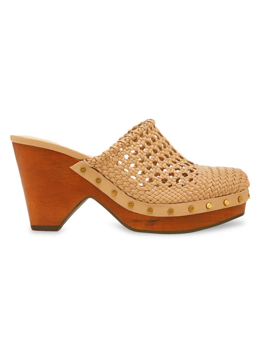 Hardie Woven Leather Clogs | Saks Fifth Avenue