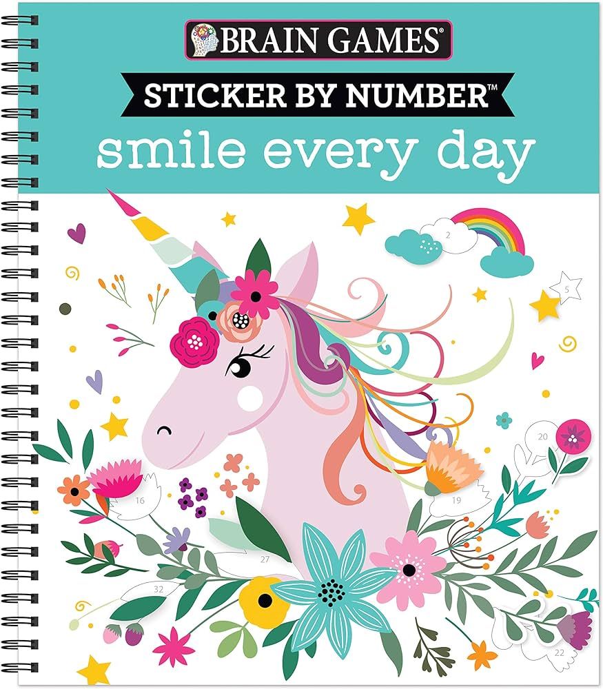 Brain Games - Sticker by Number: Smile Every Day | Amazon (US)
