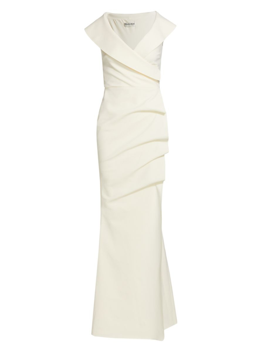 Cocoon Collar Trumpet Gown | Saks Fifth Avenue