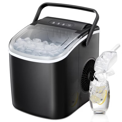 Portable Countertop Ice Maker, 26.5 lbs/day, 9 Bullet Ice Cubes in 6 Min, Self-Cleaning, Includes... | Target