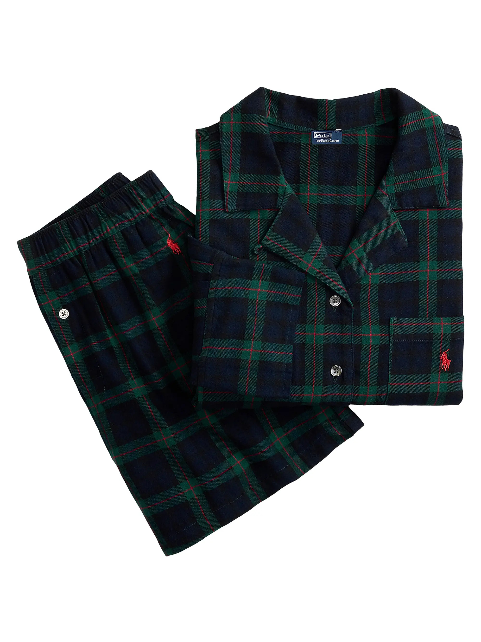 Checked Cotton Pajamas | Saks Fifth Avenue