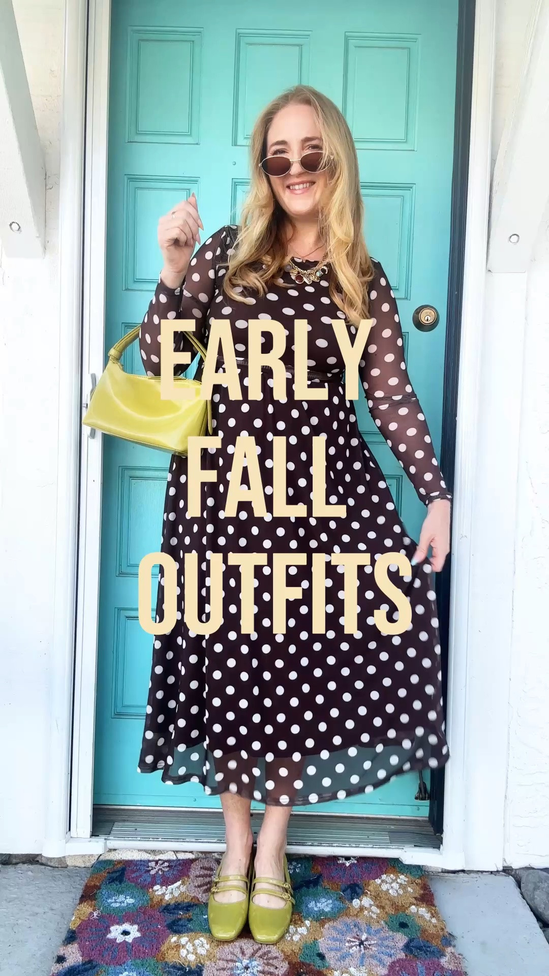 Two of my favorite early fall looks! 🍂 From a chocolate brown polka dot dress with chartreuse accessories to lacy silk shorts and a fall floral top styled with staple boots and a suede bomber, these pieces are so fun to mix and match for the new season. Tap the links below to shop every single item from both outfits! ✨

#FallStyle #TransitionOutfits #LTKstyletip #FallOutfitIdeas #ShopMyLook

early fall outfit ideas, transitional fashion trends, chocolate brown dress, chartreuse accessories, lacy silk shorts, fall floral top, suede bomber jacket, statement boots, stylish autumn looks, mix and match fall style

#LTKgrwm #LTKootd #LTKSeasonal