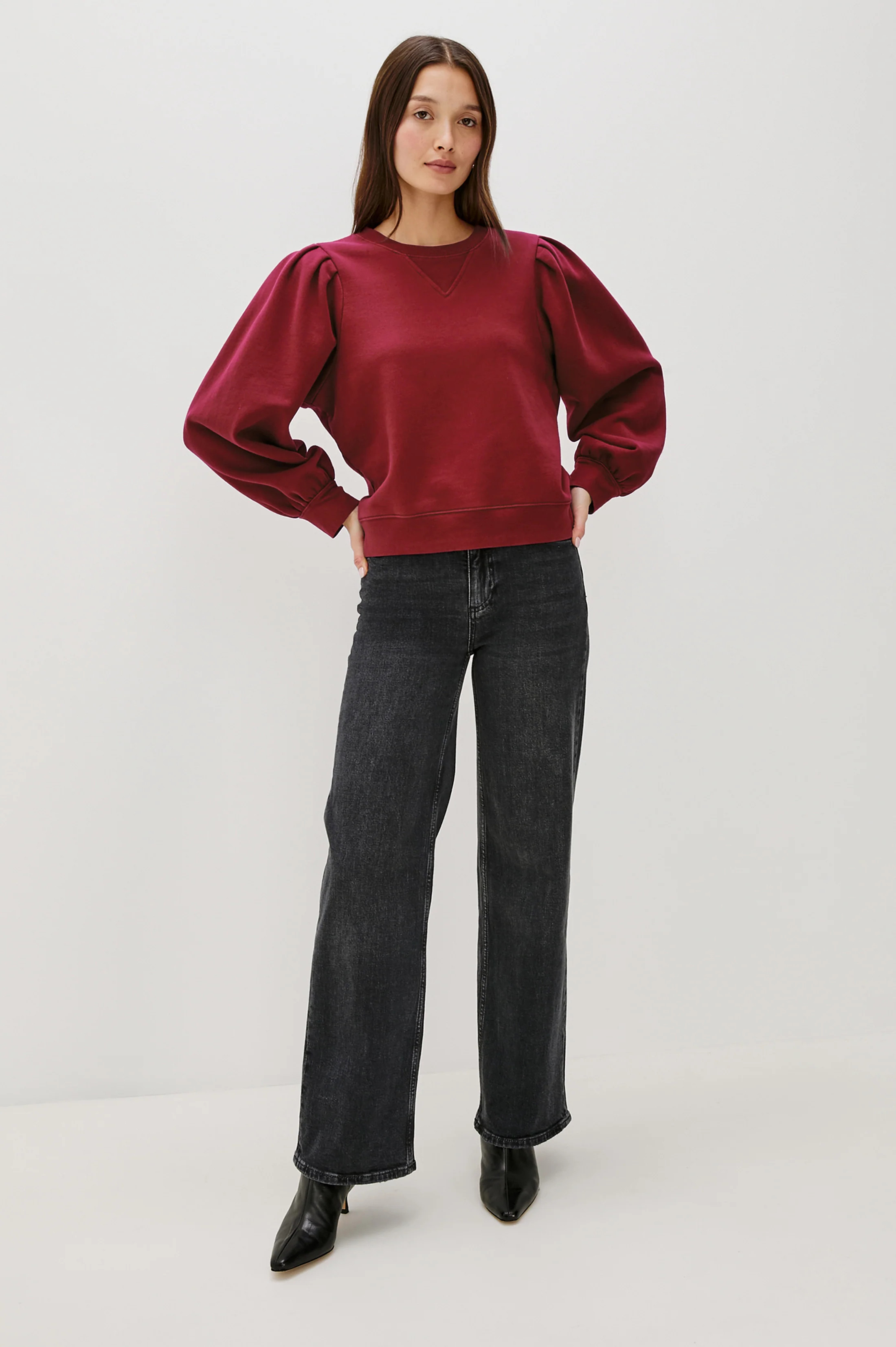 TIFFANY SWEATSHIRT - MERLOT | Rails