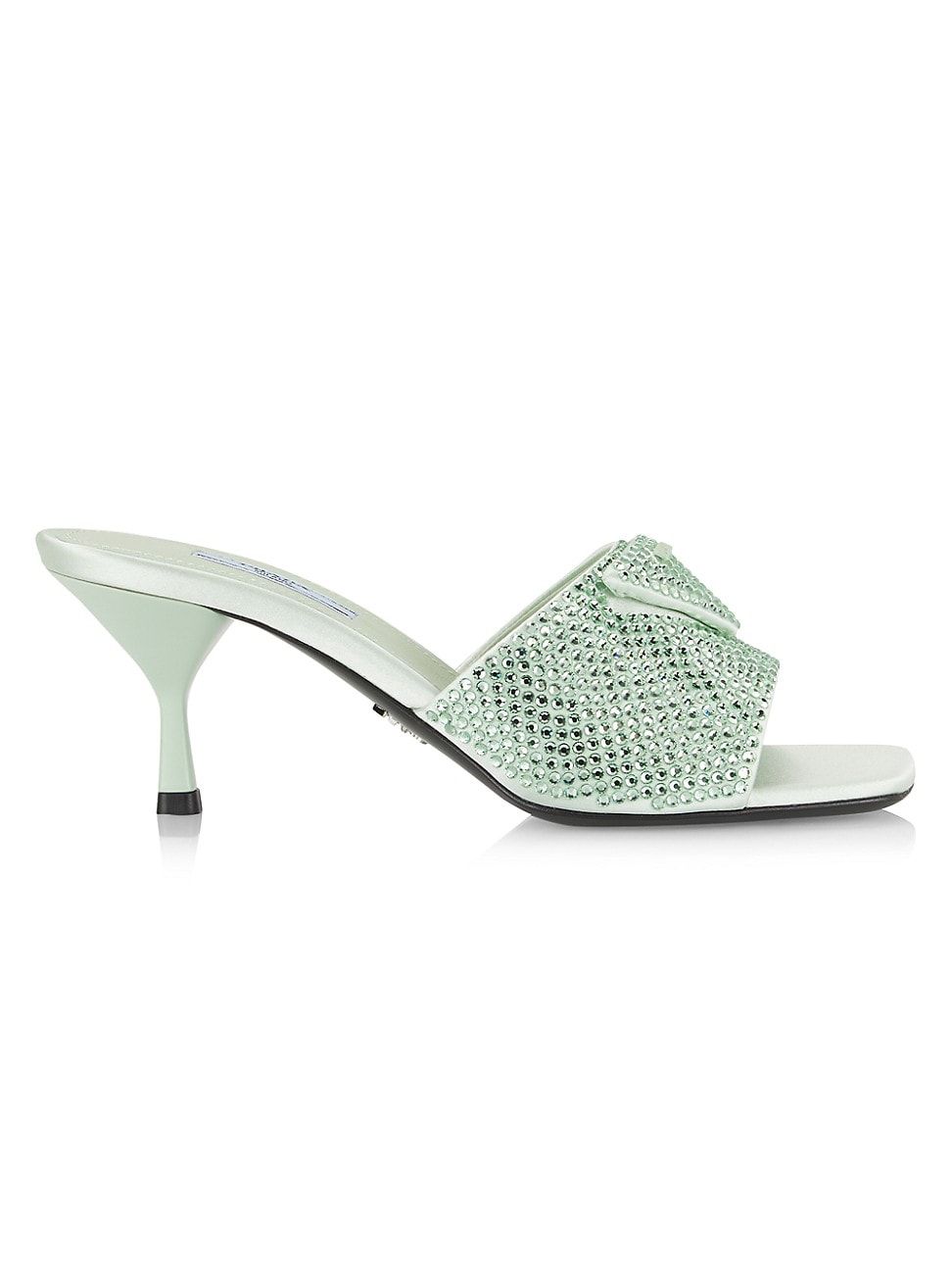 Women's Crystal-Embellished Mules - Aqua - Size 9.5 | Saks Fifth Avenue