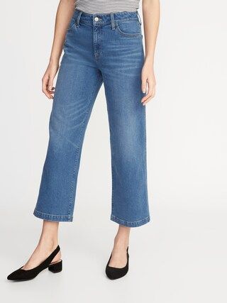 High-Rise Wide-Leg Ankle Jeans for Women | Old Navy US