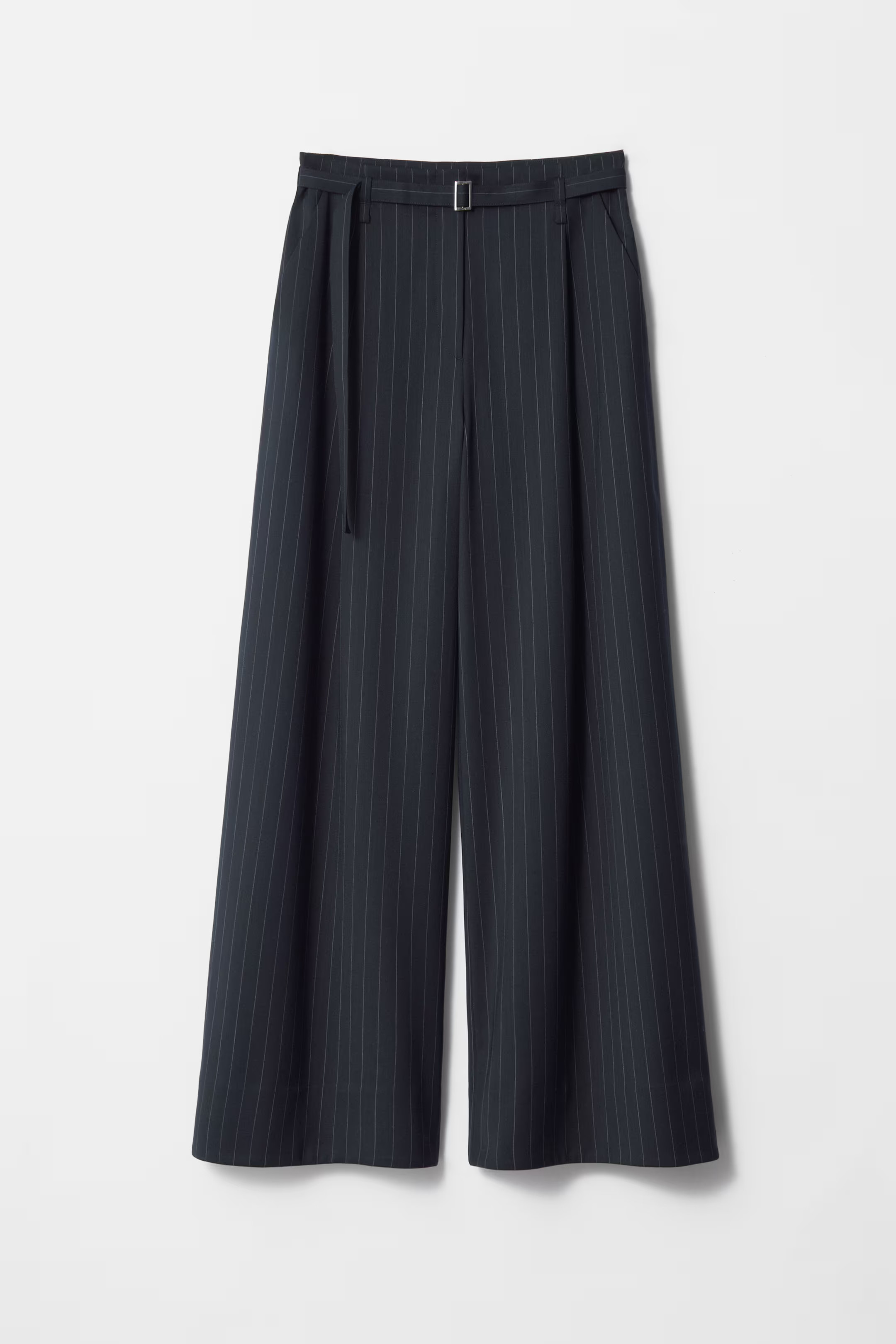 Belted Wool-Blend Trousers | H&M (UK, MY, IN, SG, PH, TW, HK)