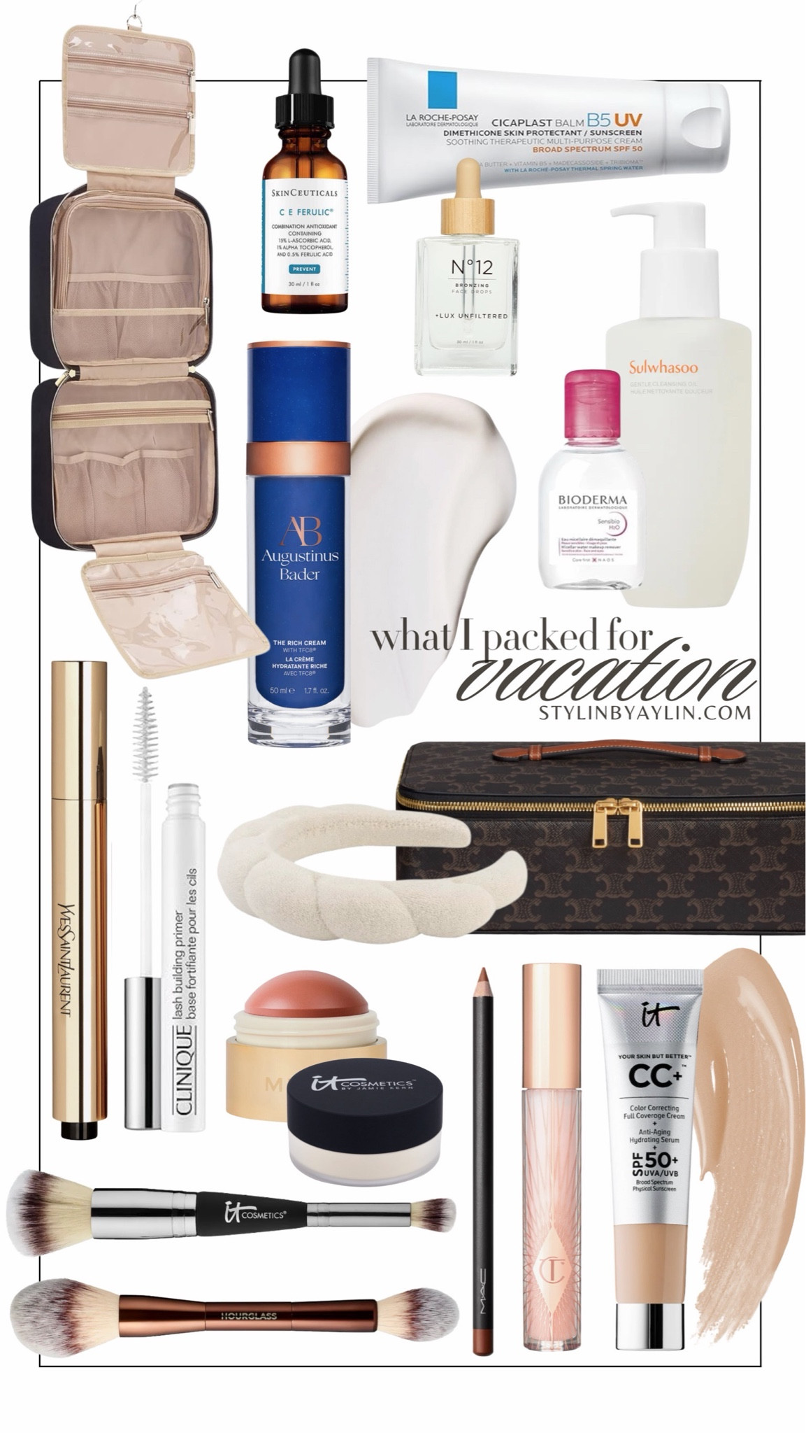 What I packed for vacation 🙌🏼✈️ These are some of my favorite beauty products #stylinbyaylin #aylin #beauty 

#LTKSeasonal #LTKBeauty #LTKgrwm