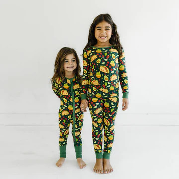 Taco Time Bamboo Viscose Zippy | Little Sleepies