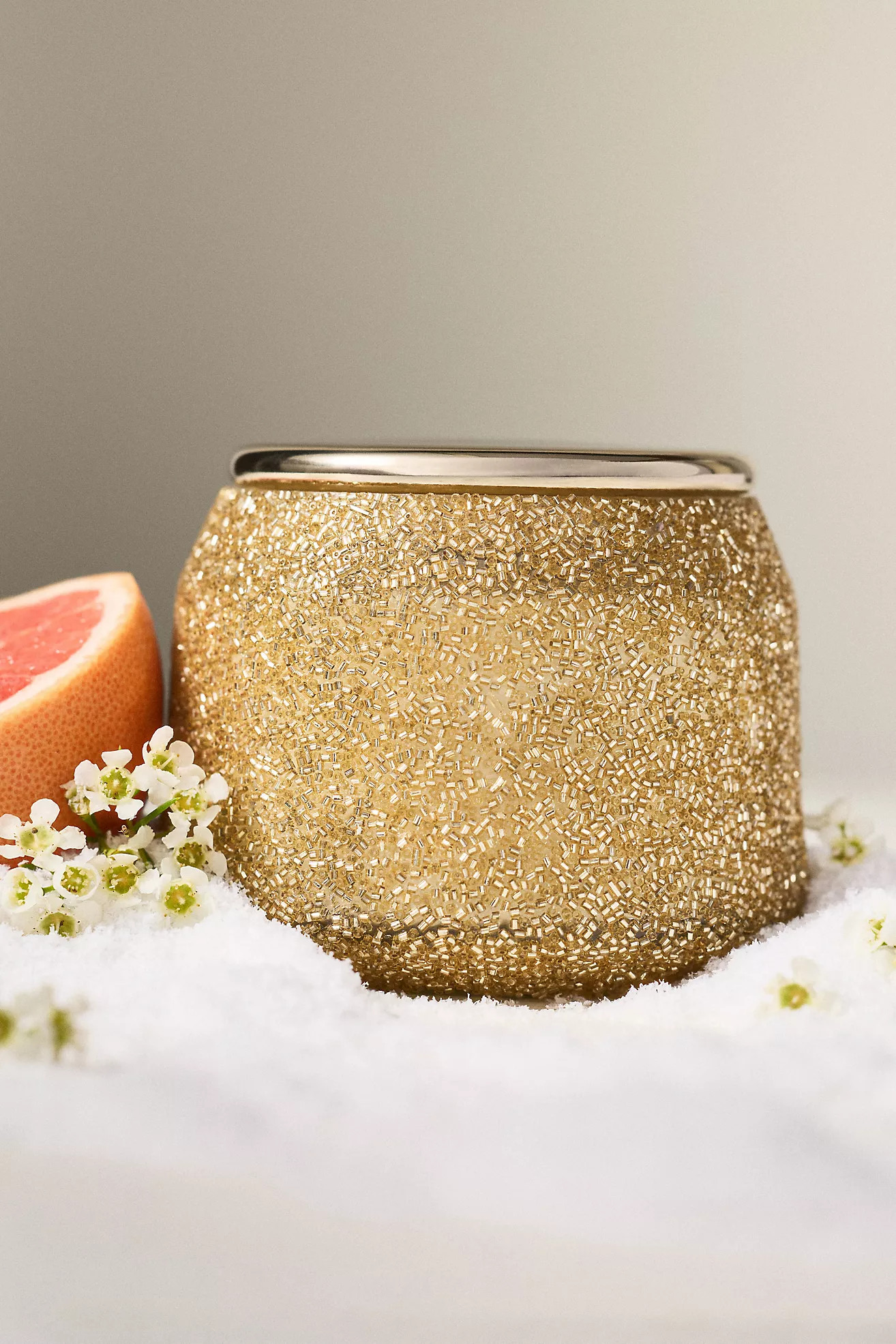 The Gather Candle by Anthropologie: Floral Sugared Poinsettia | Anthropologie (US)