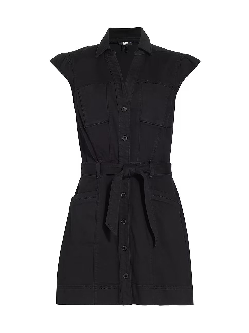 Jaxsyn Belted Cap-Sleeve Minidress | Saks Fifth Avenue