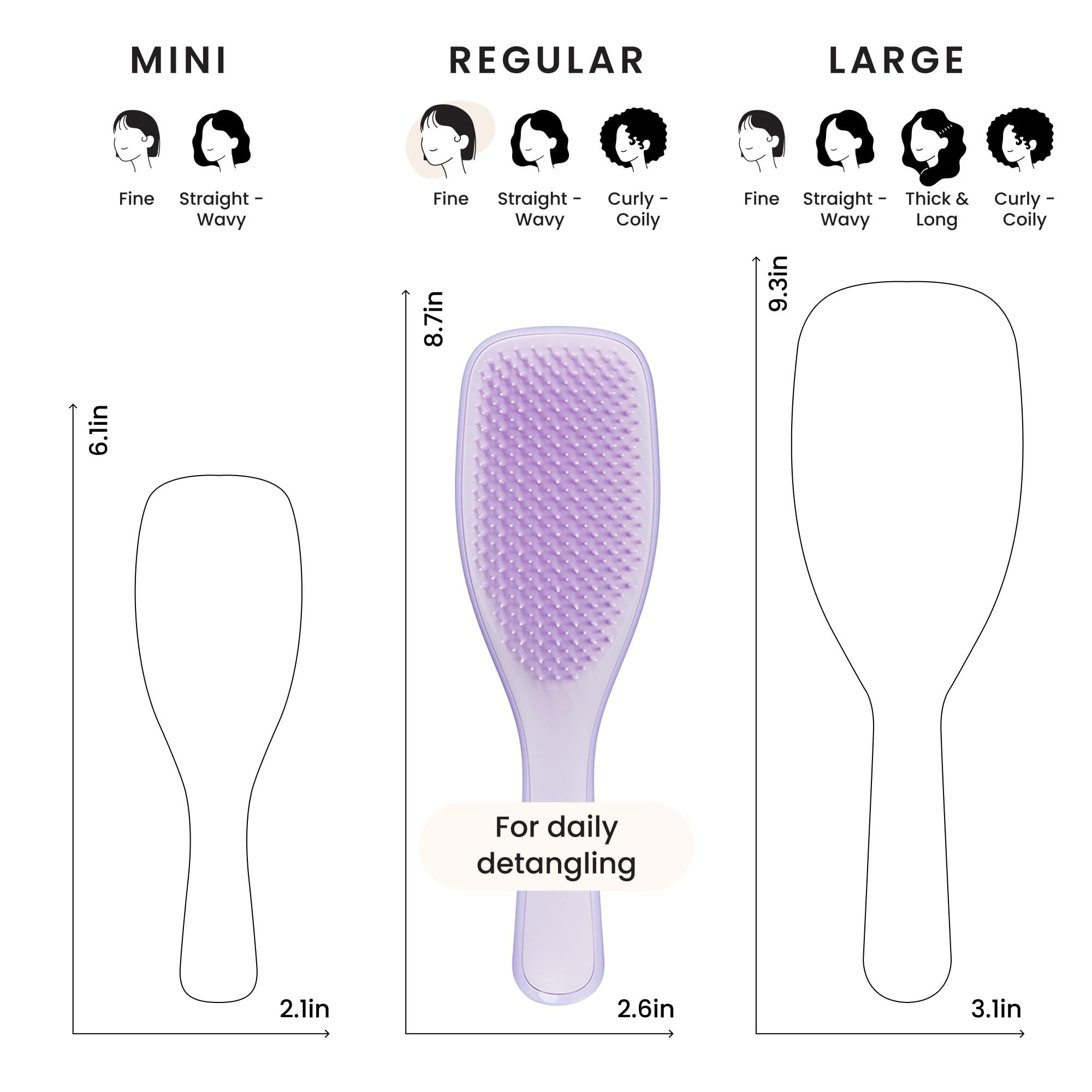 Tangle Teezer Fine Ultimate Detangler Brush, Dry & Wet Hair Brush to Detangle & Reduce Breakage f... | Amazon (US)