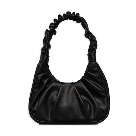 Olivia & Kate Black Vegan Leather Mini Shoulder Bag For Women s And Girls | Walmart (US)