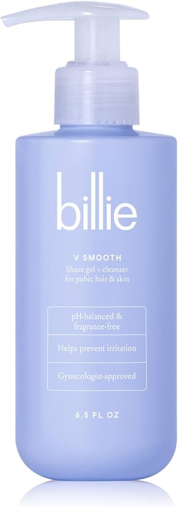 Billie - V Smooth - Shave Gel + Cleanser for Pubic Hair & Skin - pH-Balanced - Fragrance-Free - G... | Amazon (US)