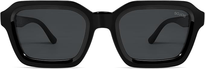 SOJOS Retro Polarized Square Sunglasses Womens Mens Vintage 70s 80s 90s Hexagon Shades SJ2377 | Amazon (US)