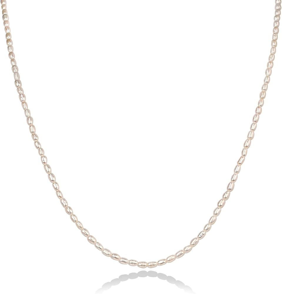 PAVOI 14K Gold Plated Freshwater Pearl Necklace for Women | Amazon (US)