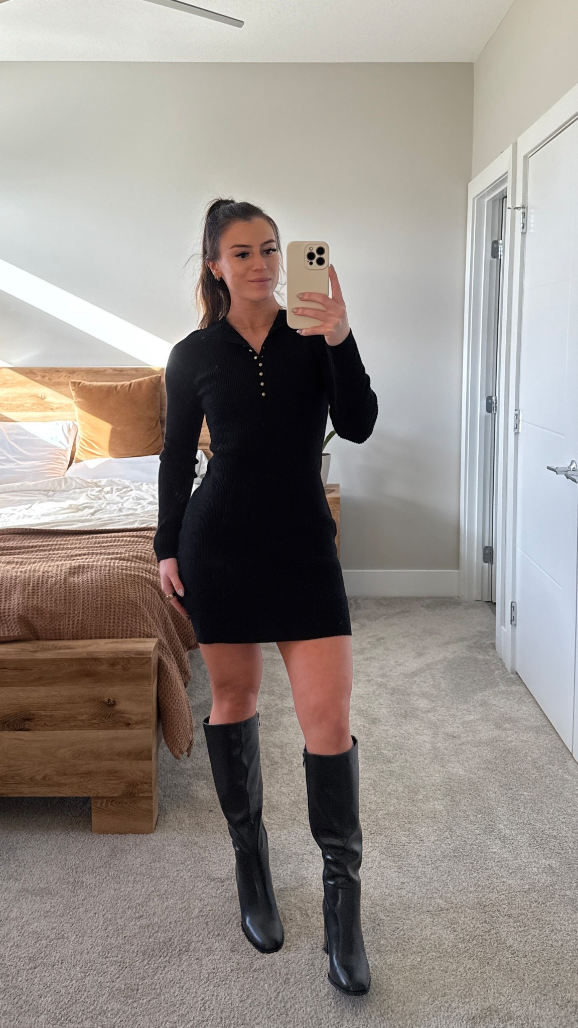 comfy sweater dress and knee high boots! Perfect for the holidays 🎄🎁

#LTKHoliday #LTKSeasonal #LTKGiftGuide