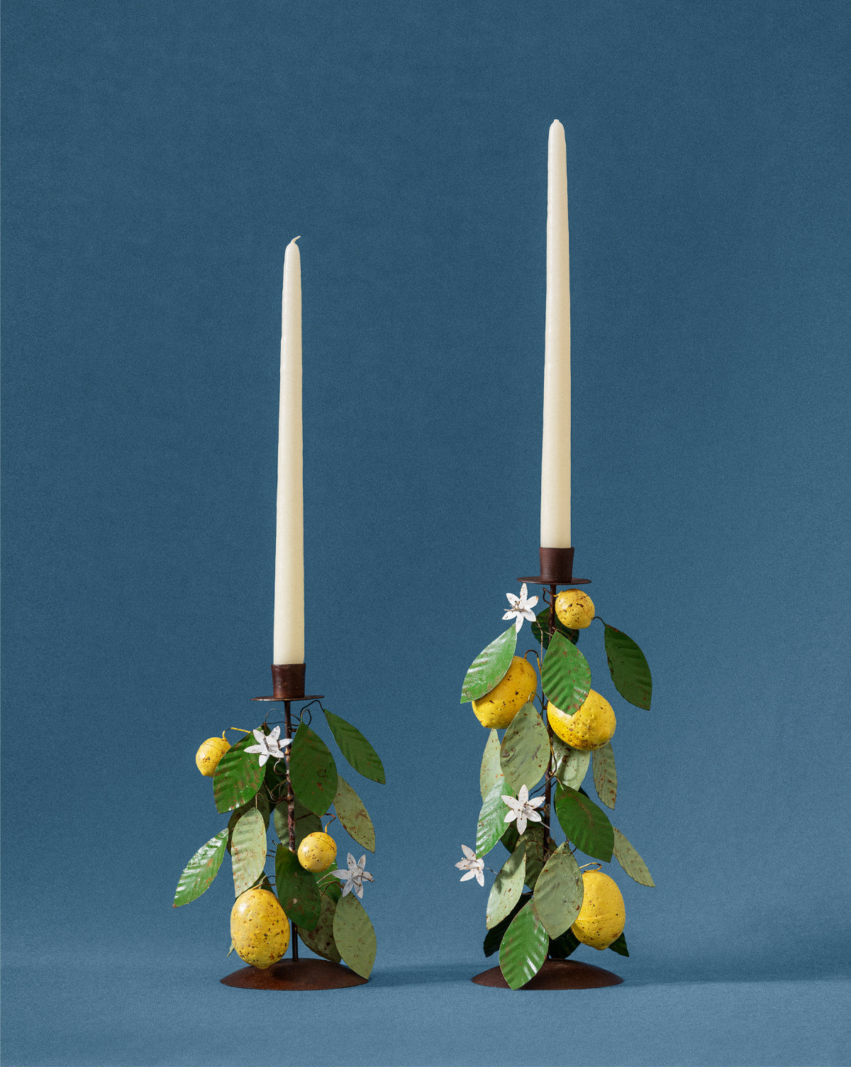 Hand-Painted Toleware Taper Holders (Set of 2) | McGee & Co. (US)