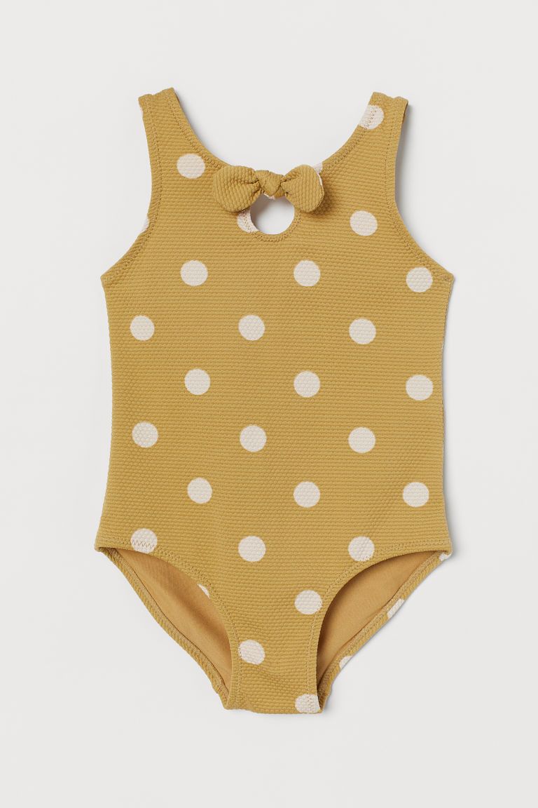H & M - Bow-detail Swimsuit - Yellow | H&M (US + CA)