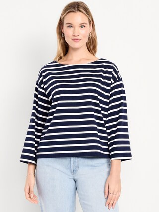 Long-Sleeve Mariner Loose T-Shirt | Old Navy (US)