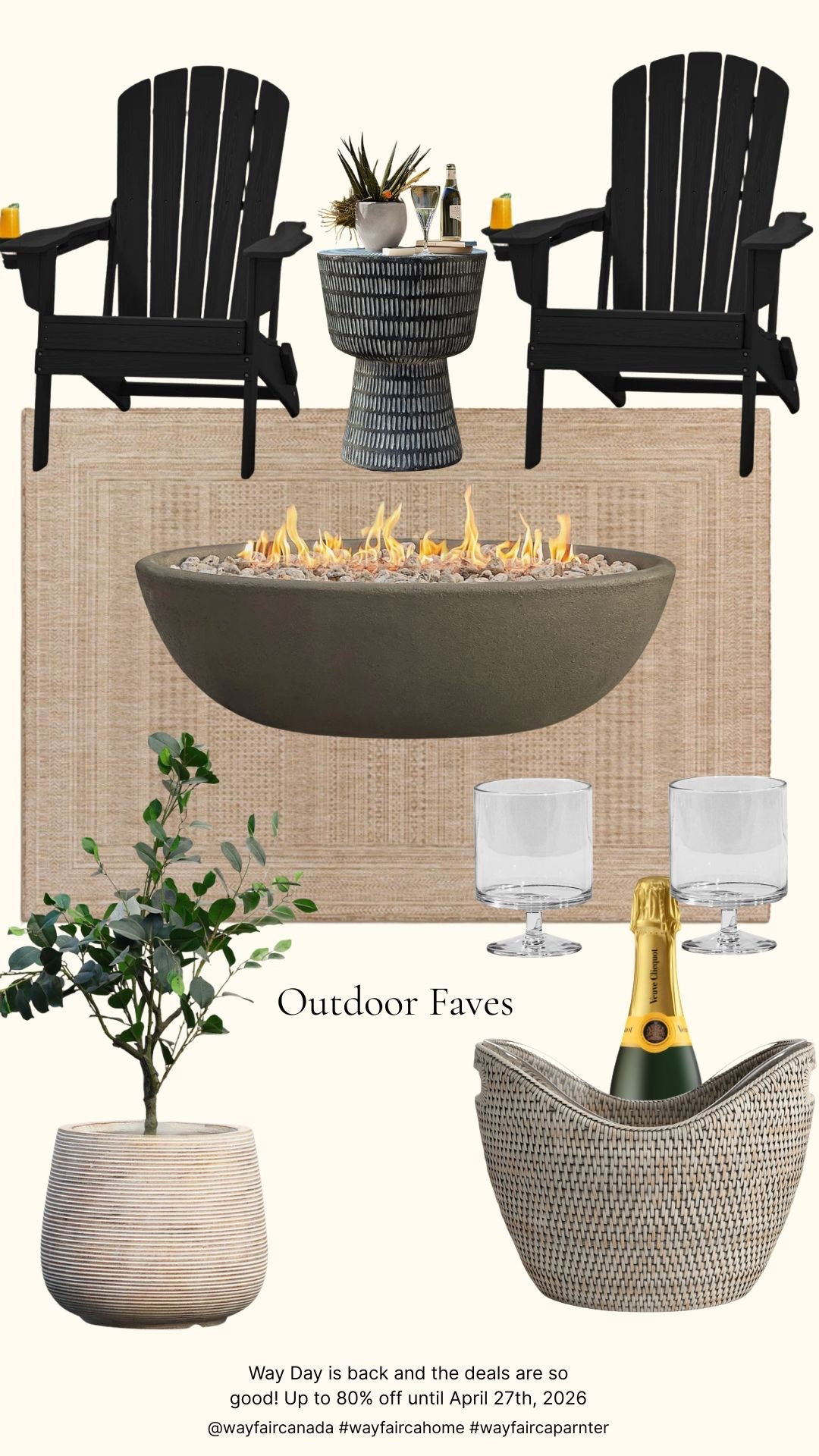 Some of my outdoor faves! Way Day is on right now, save up to to 80% off until April 27th, 2026! If you’ve been wanting to upgrade your space, this is your sign.
#wayfaircahome #wayfaircapartner