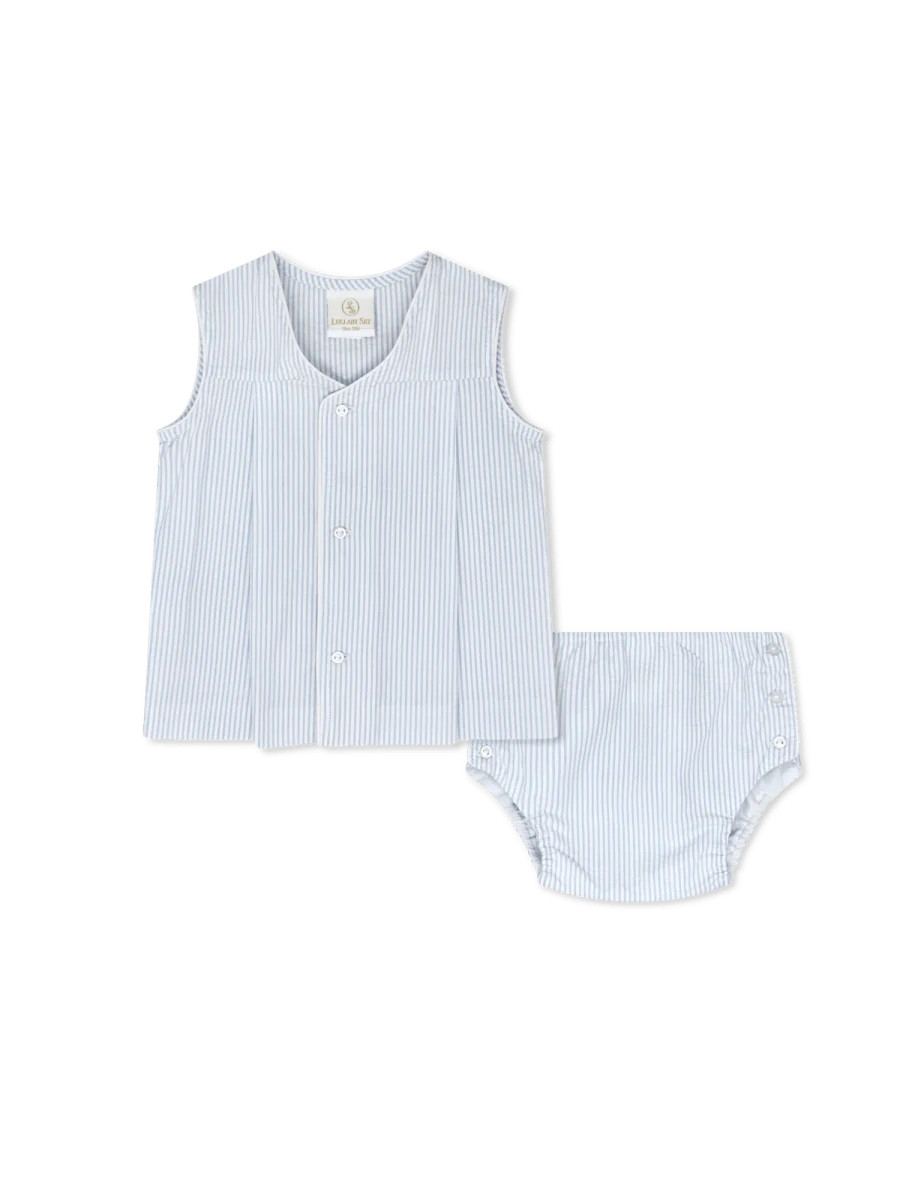 Jack Diaper Set - Simply Blue Seersucker | Lullaby Set