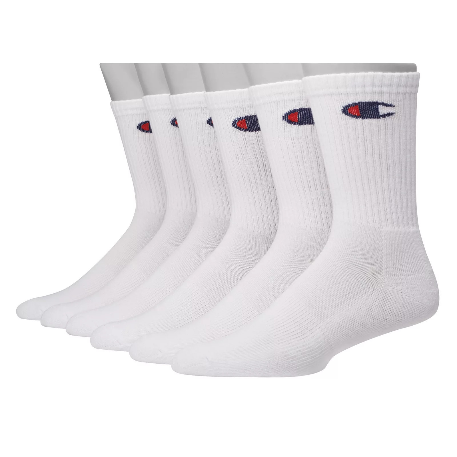 Men's Champion 6-pack Basic Performance Crew Socks, Size: 6-12 | Kohl's