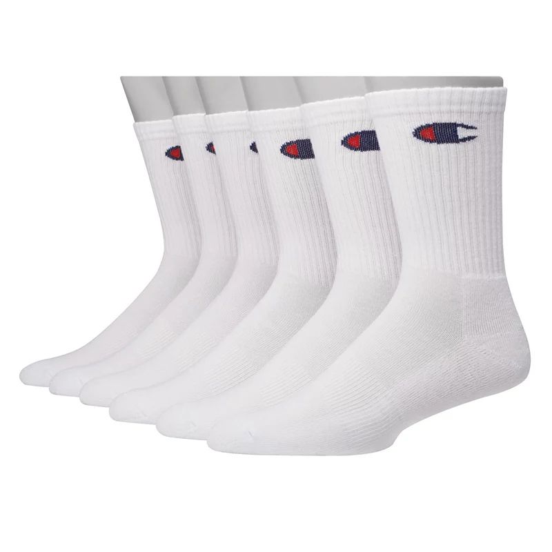 Men's Champion 6-pack Basic Performance Crew Socks, Size: 6-12 | Kohl's