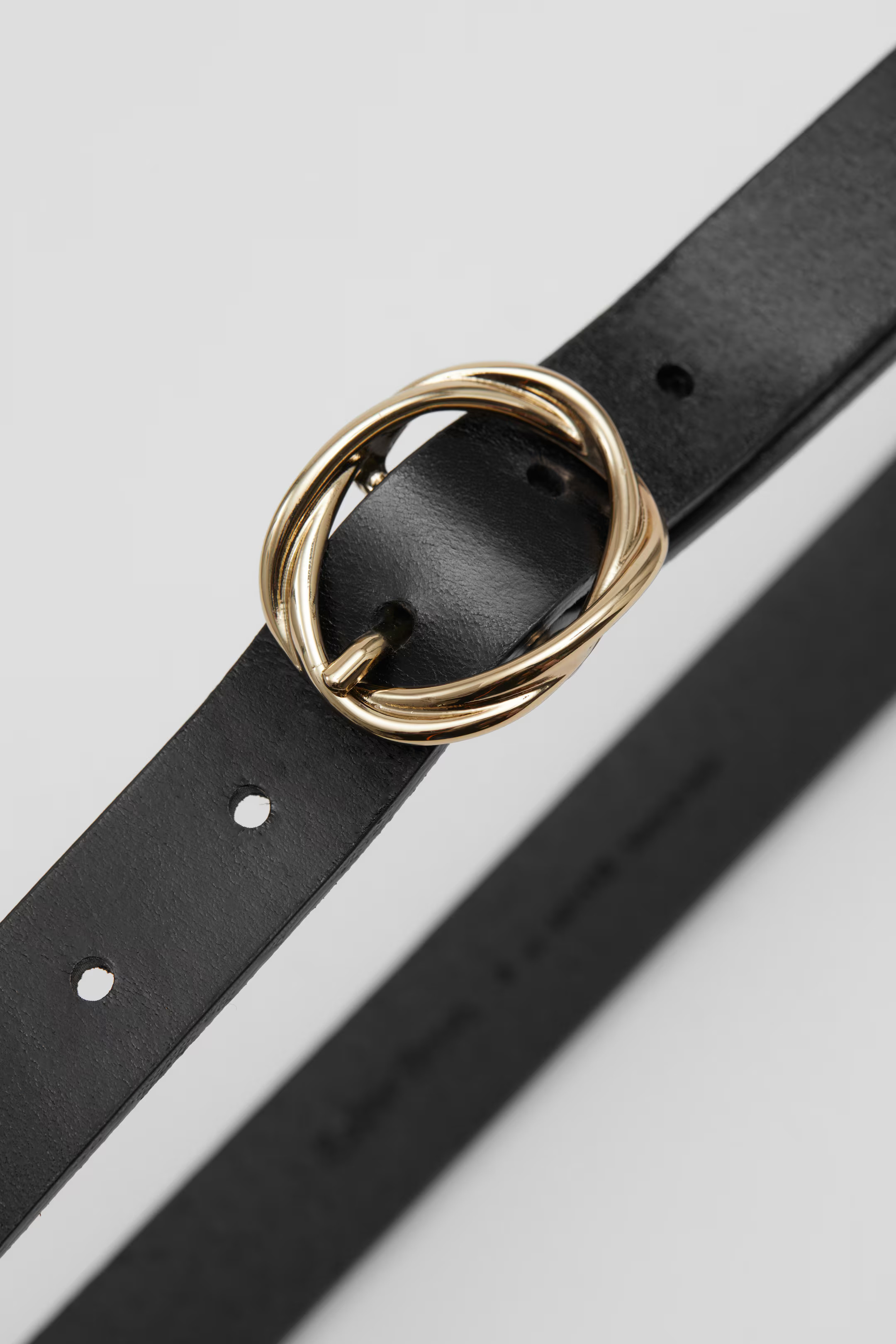 Knot-Buckle Leather Belt - Brown - Ladies | H&M GB | H&M (UK, MY, IN, SG, PH, TW, HK)