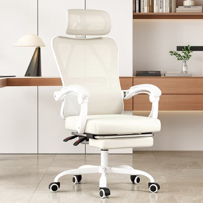 Dexmalle Ergonomic Office Chair with Footrest&Headrest&Lumbar Support,Beige | Target