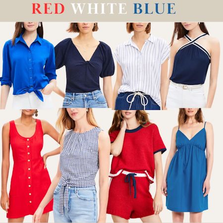 Patriotic
Red white and blue outfits 
4th of July outfits 
Memorial Day outfits 

