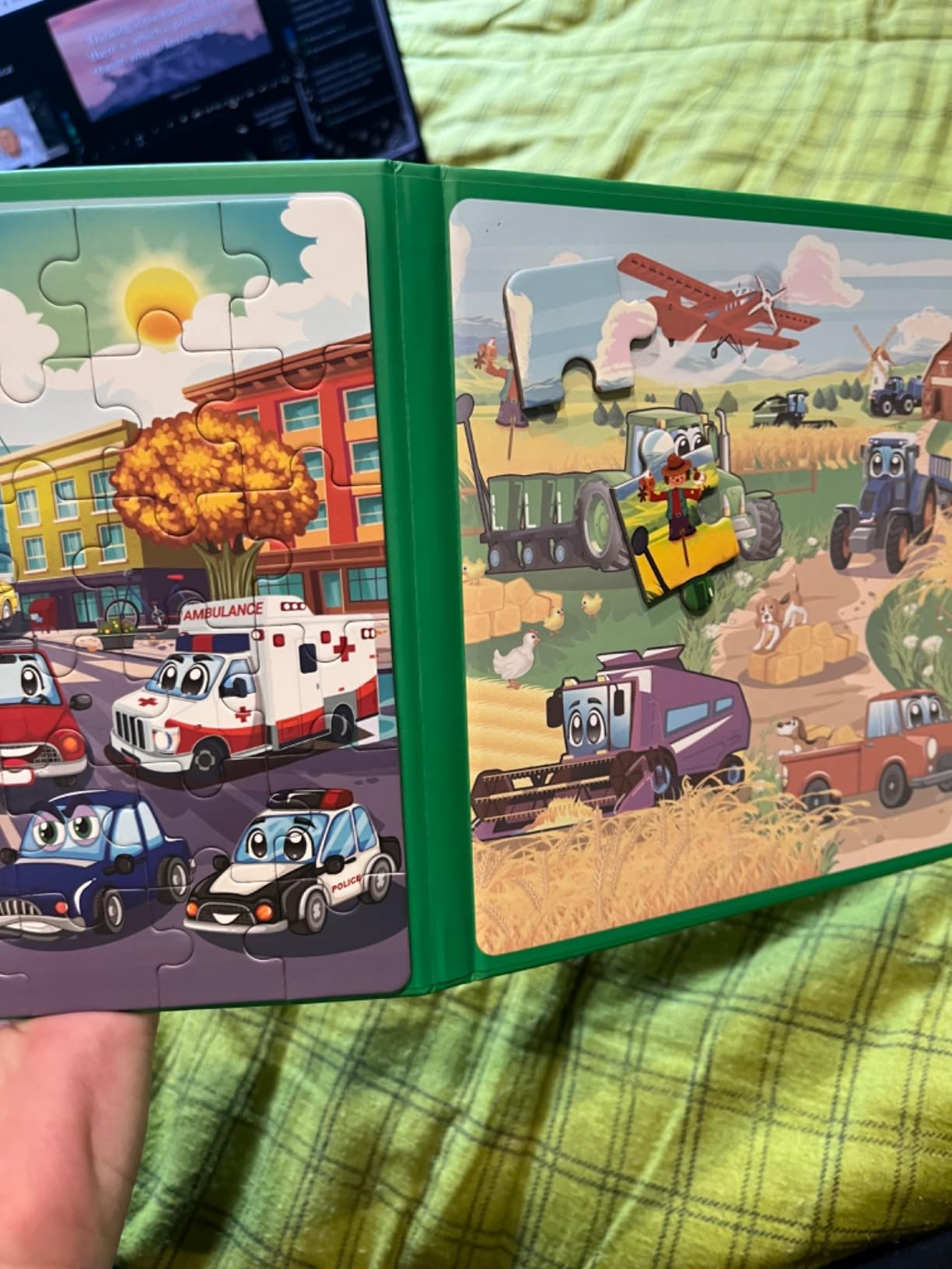 SYNARRY Vehicle Theme Magnetic Puzzles for Toddlers 3-5, 36 Pieces Travel Puzzles for Kids Ages 4... | Amazon (US)