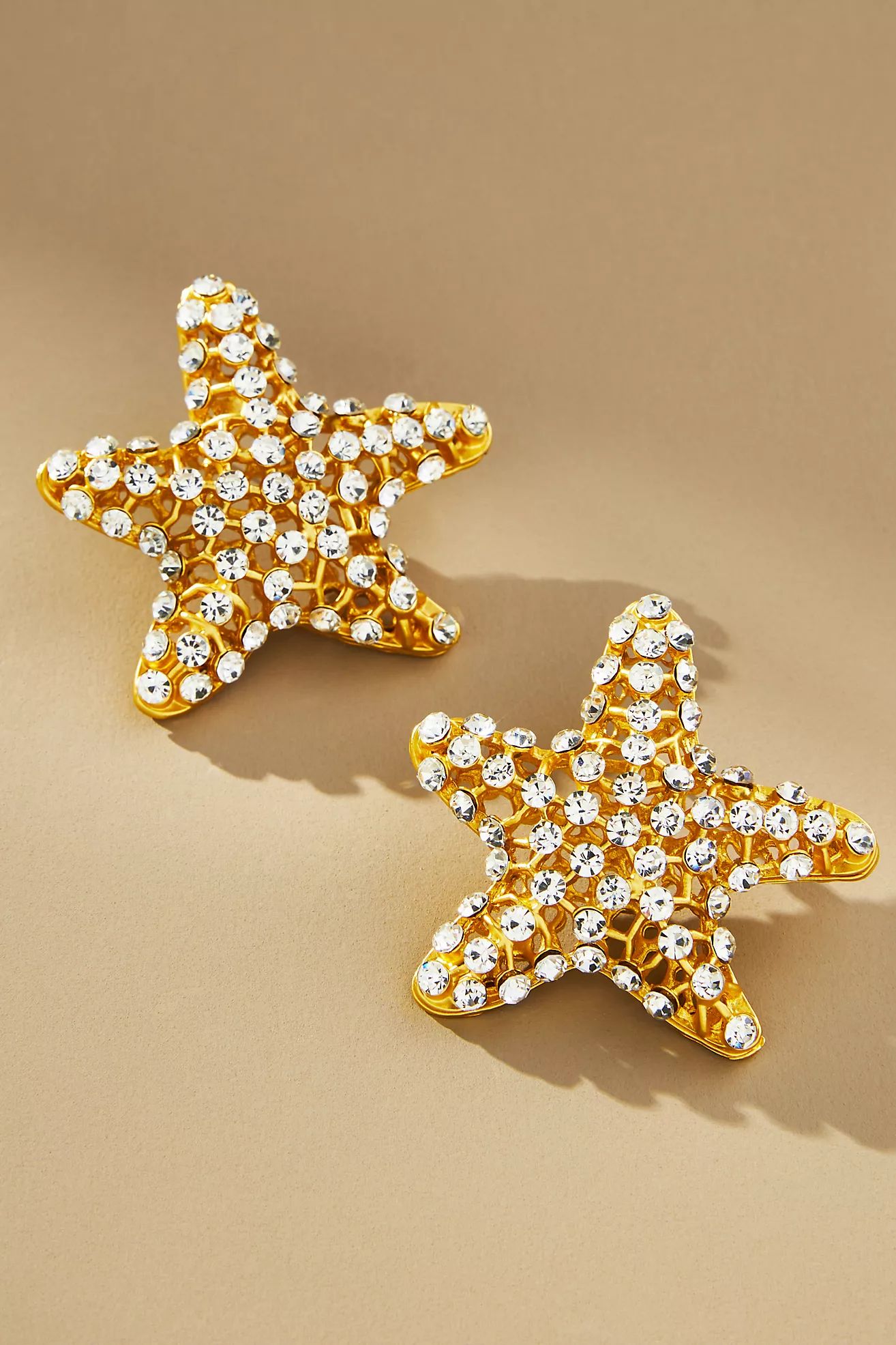 Crystal Starfish Post Earrings | Anthropologie (US)