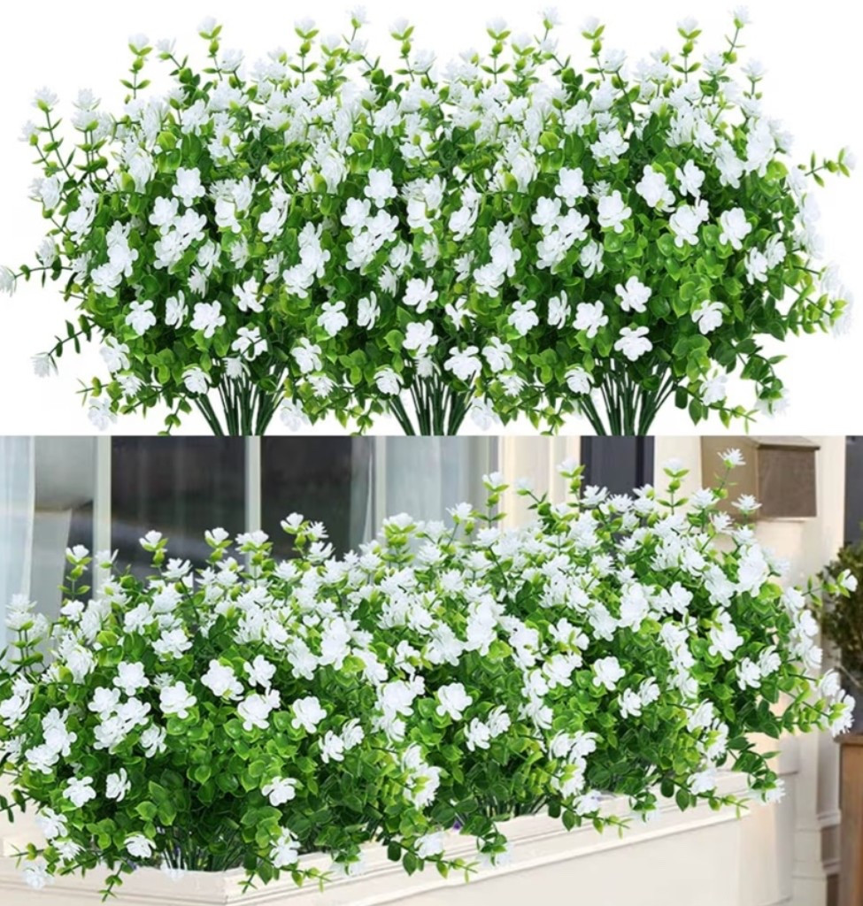 12 Bundles Outdoor Artificial Flowers UV Resistant Fake Boxwood Plants

#LTKSeasonal #LTKHome
