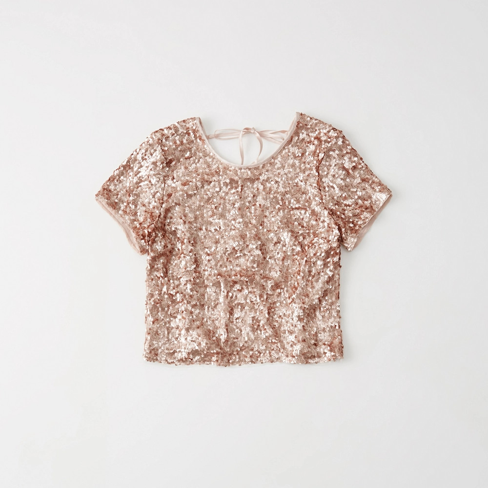 Sequin Tee | Abercrombie & Fitch US & UK