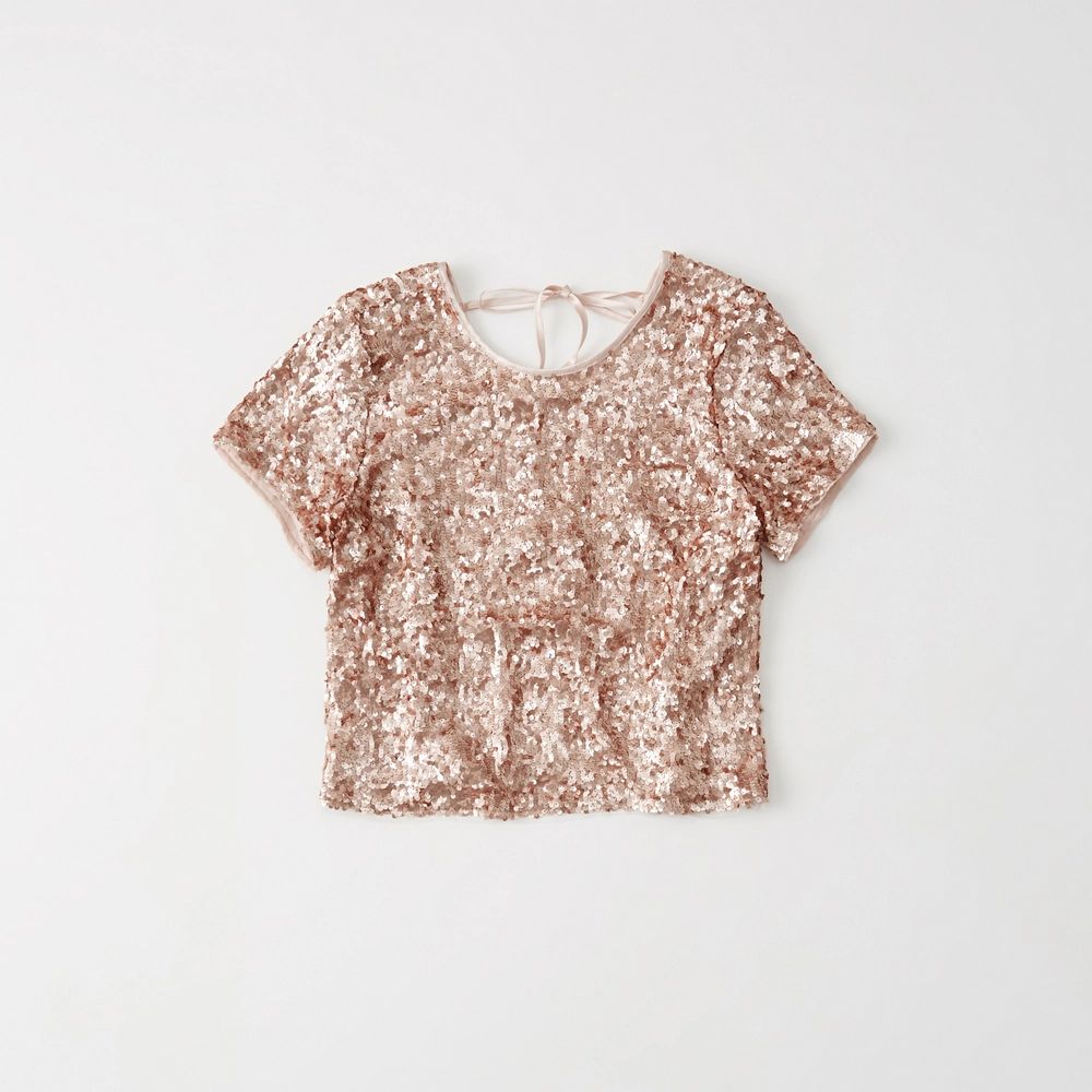 Sequin Tee | Abercrombie & Fitch US & UK