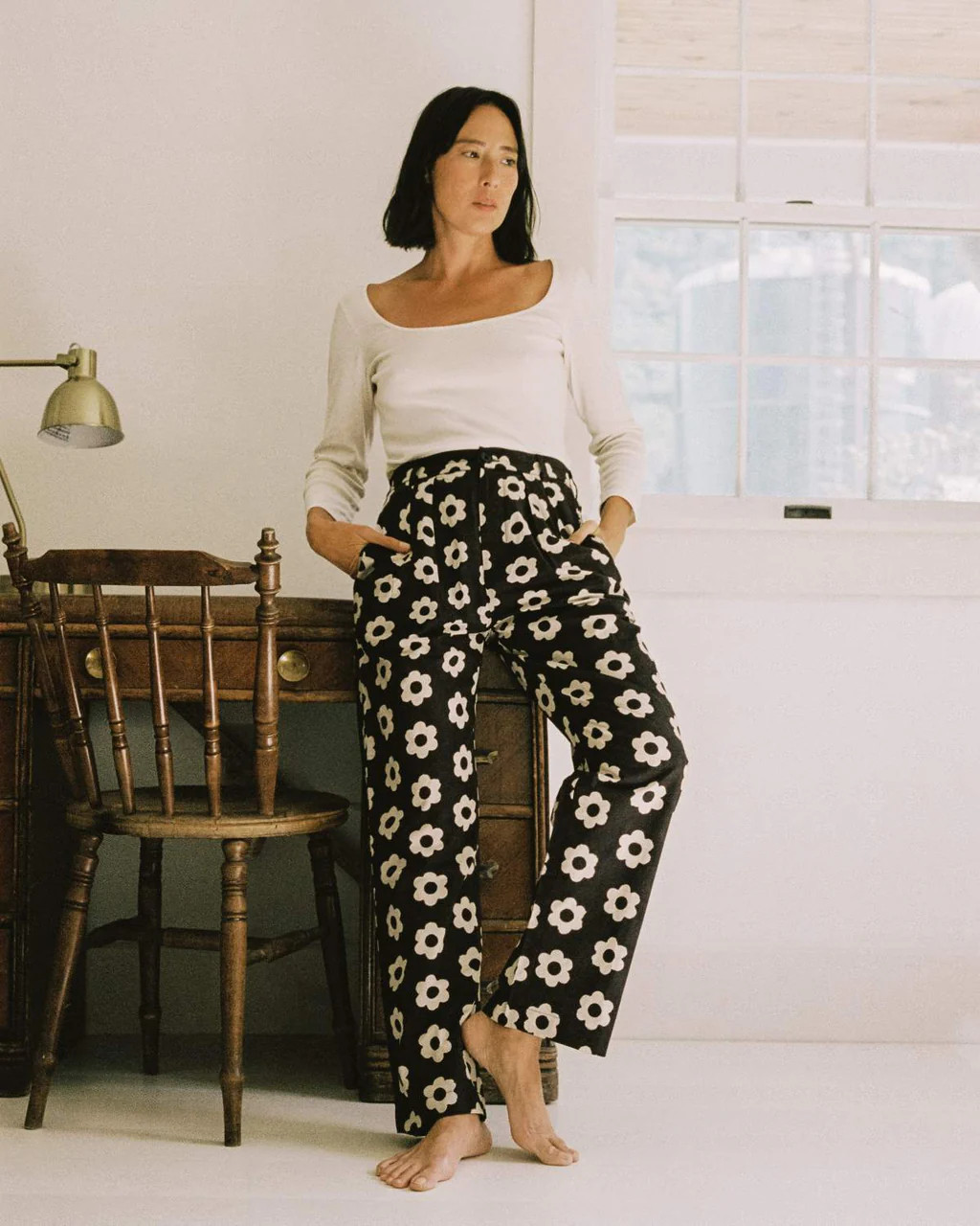 The Ava Pant | Noir Daisy | Christy Dawn