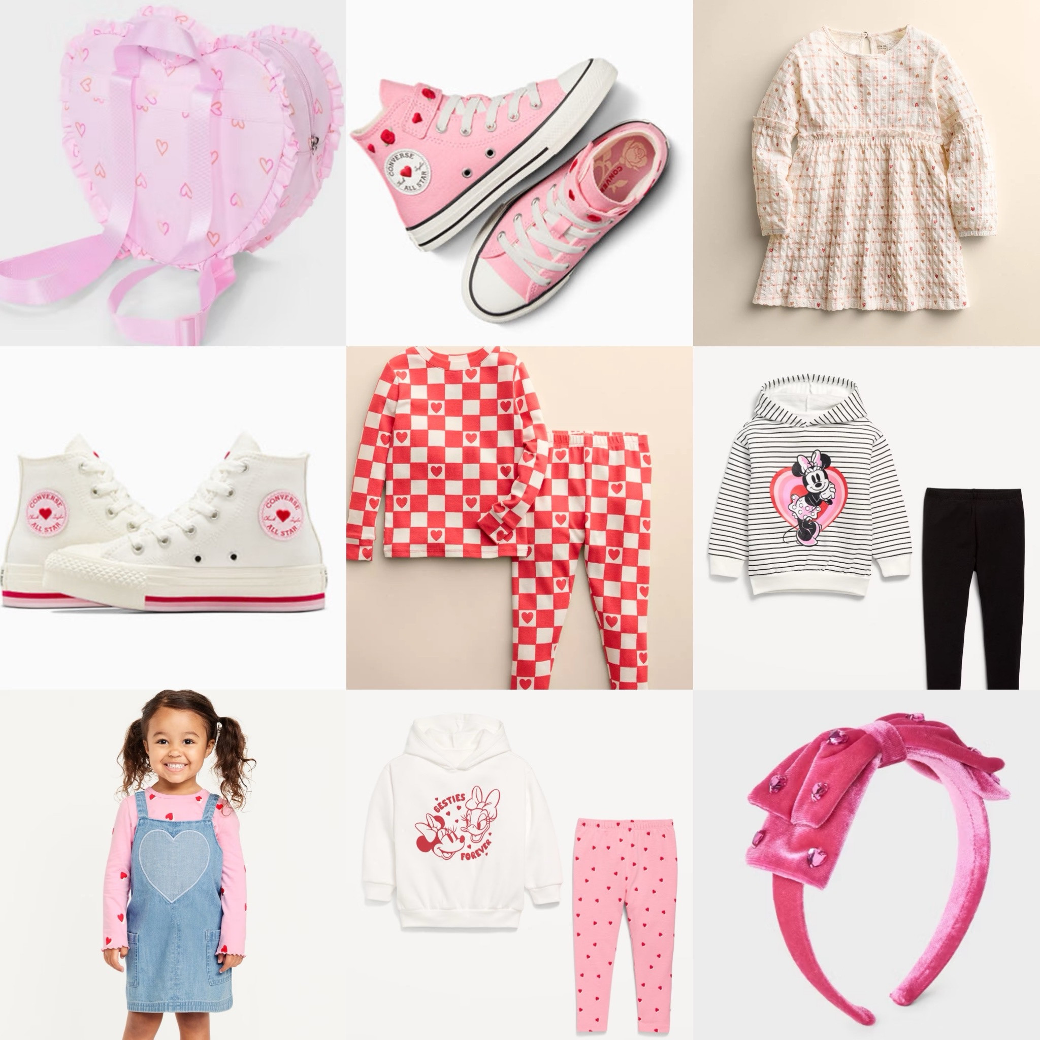 Valentines outfits for toddler girls! I absolutely love the soft heart pajamas and those adorable converse shoes! 

Converse platform shoes 
Toddler girl shoes
Valentines outfits 
Little co
Old Navy toddler girl 


#LTKGiftGuide #LTKKids #LTKSaleAlert