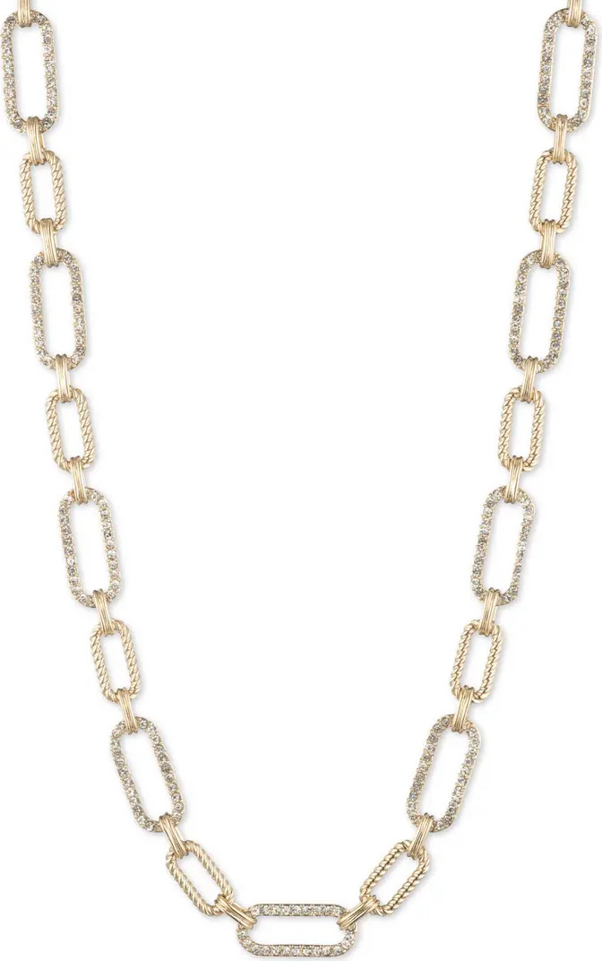Pavé Twisted Rope Link Necklace | Nordstrom