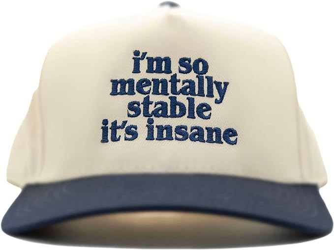 I'm So Mentally Stable It's Insane Hat, Funny Hat, Funny Gifts, Sports Baseball Cap, Casual Adjus... | Amazon (US)