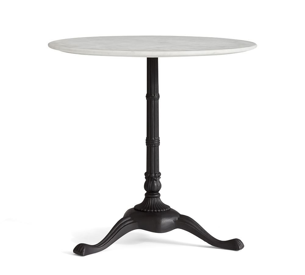Rae Marble Bistro Table, Antique Bronze, 32"" D | Pottery Barn (US)