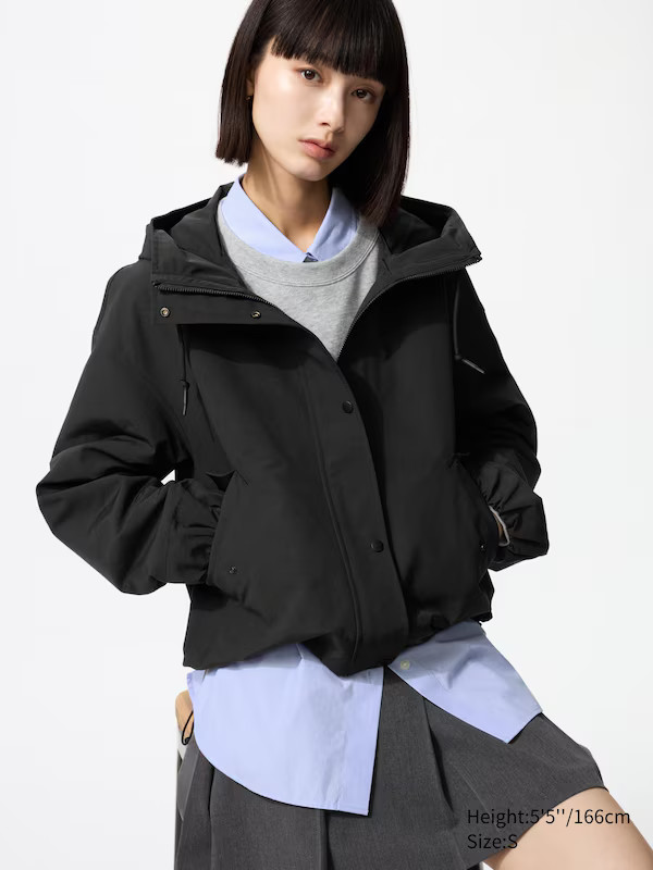 Cotton Blend Short Parka | UNIQLO (UK)
