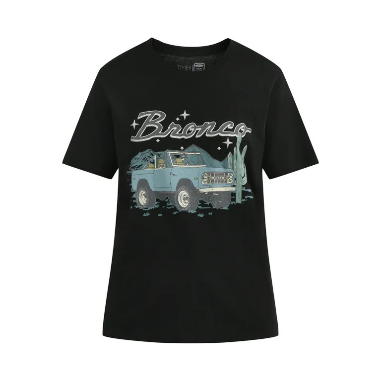 Time and Tru Ford Bronco Women's Graphic Tee, Sizes XS-XXXL | Walmart (US)