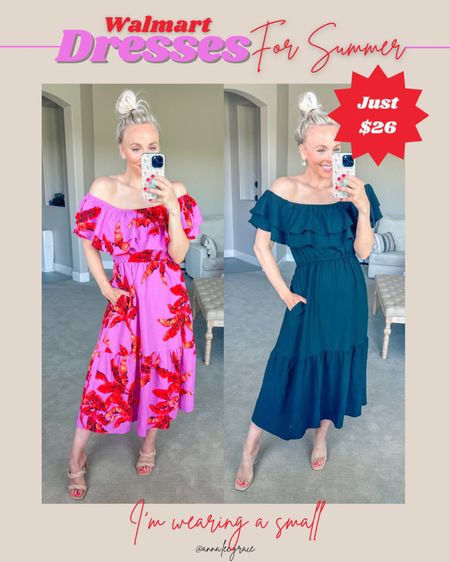 Cutest $26 walmart dress!!! I sized down to a small and I’m so glad i did!! And it has POCKETS!!!! The most perfect dress for vacation  

#LTKFindsUnder50 #LTKStyleTip #LTKFindsUnder100