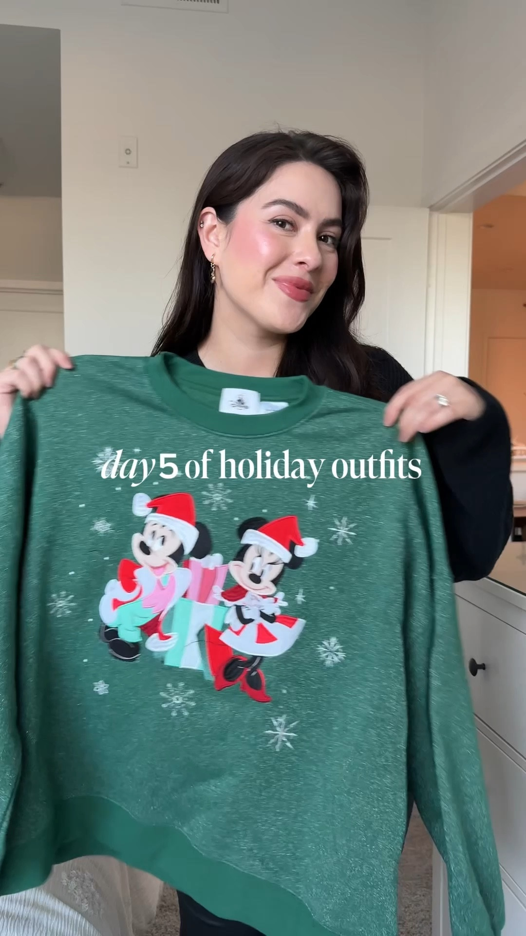Disney inspired holiday outfit ❤️ I’m 5’2 and obsessed with these petite friendly pants! Super cute with an ankle boot 

#LTKootd #LTKSeasonal #LTKHoliday